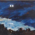 Acryl op doek, Maya Wildevuur, Gletcher, 1993